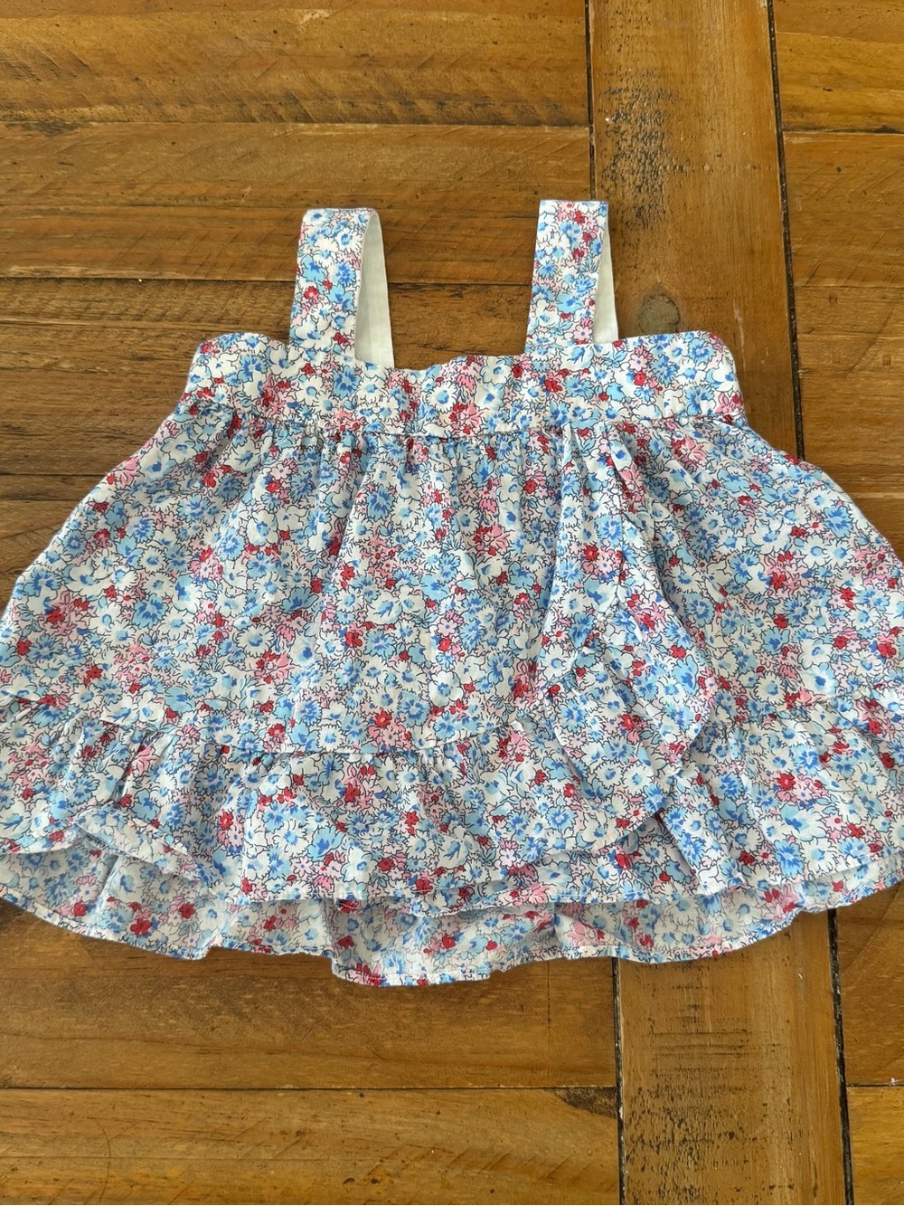 GAP Baby Floral Sundress Top in Blue, Red and White